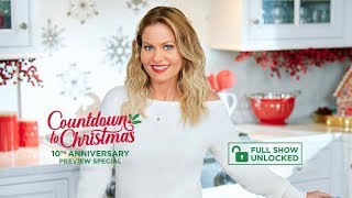 Countdown to Christmas 10th Anniversary Preview Special with Candace Cameron Bure  Hallmark Channel [upl. by Oetsira]