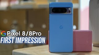 Google Pixel 8 Pro Hands on  With Its Incredible AI Features [upl. by Linea497]