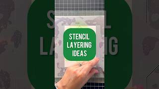 EASIEST Way to Layer Stencils cardmaking crafts [upl. by Robena]