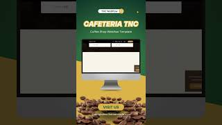 Cafeteria TNC  Coffee Shop Webflow Template [upl. by Raviv247]