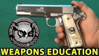 Iver Johnson 1911 Chrome Finish 5quot BarrelAffordableWeaponsEducation [upl. by Arracahs]