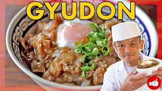 The Perfect Japanese Fast Food GYUDON  Beef Bowl [upl. by Laddie991]