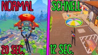 SO landest du AM SCHNELLSTEN in FORTNITE Neuer Trick [upl. by Gibby606]