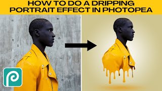 Create an Easy DRIPPING EFFECT in Photopea StepbyStep [upl. by Carrillo993]