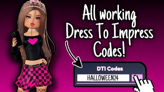 ALL WORKING CODES IN DRESS TO IMPRESS ROBLOX 👗😍  DTI Roblox 👗 [upl. by Laen115]