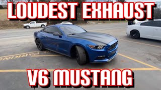 Top 3 LOUDEST EXHAUST Set Ups for FORD MUSTANG 37L V6 [upl. by Isnam148]