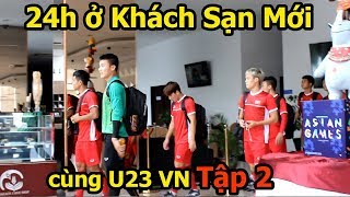 Thử Thách Bóng Đá 24h ở cùng Bùi Tiến Dũng  Quang Hải U23 Việt Nam tại khách sạn Asiad 2018 P2 [upl. by Naimed747]