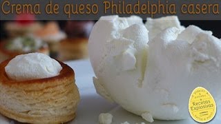 Crema de Queso Philadelphia Casera  Super fácil [upl. by Doloritas]