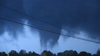 The moment the Eddyville Kentucky I69 tornado touched down [upl. by Tilney]