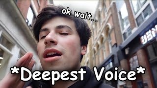 George Reveals His Deepest Voice [upl. by Persse]