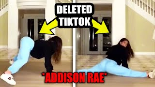 Addison Rae deleted TikToks [upl. by Norabel]