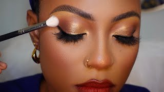 Detailed START TO FINISH EYESHADOW TUTORIAL FOR BEGINNERS IN 2023  EYELINER amp EYELASH APPLICATION [upl. by Inasah115]