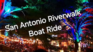 Taking the boat ride at the riverwalk in San Antonio Tx [upl. by Ylrehc]