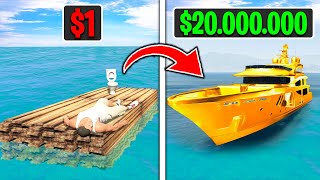 BOTE de 1 VS BOTE de 20000000 en GTA 5 [upl. by Anoo]