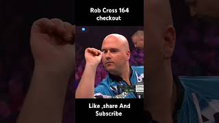 Rob Cross 164 checkout shorts trending darts viralvideo youtubeshorts india sports [upl. by Ayt]