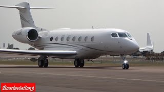 beautiful Gulfstream G650ER at takeoff [upl. by Hairej]