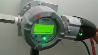 Zero and calibrate for Drager gas detector Polytron 8000 [upl. by Ahsekan]