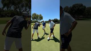 Taking on LIV Golf Pro Sam Horsfield to a putt golf shorts viralvideo [upl. by Aldon]