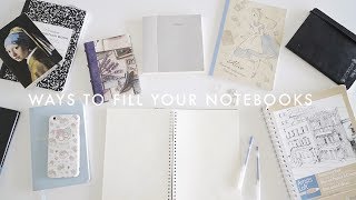 11 Ways to Fill Your Notebooks 💭 [upl. by Lux]