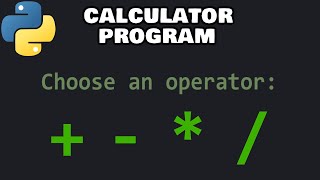 Python calculator program 🧮 [upl. by Friedberg]