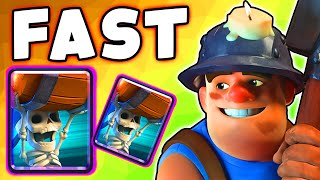 Miner Wall Breakers Deck is like a CHEAT in Clash Royale [upl. by Willin]