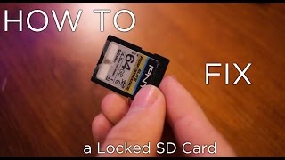 How to Fix a Locked SD Card [upl. by Yand]