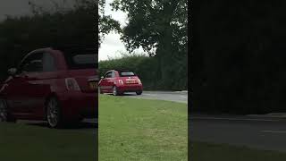 Abarth 595c competizione using all the revs leaving a car show competizione acceleration [upl. by Tegdirb]