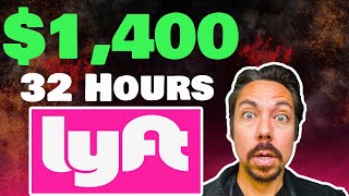 1400 in 32 Hours Driving for Lyft in 2024 [upl. by Wilkins]