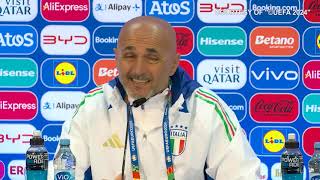 SpagnaItalia Spalletti quotNon vi dico la formazione Proveremo a fare la partita contro la Spagnaquot [upl. by Yorker]