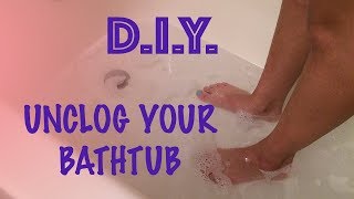 How to Unclog a Bathtub Drain EcoFriendly [upl. by Jezebel]