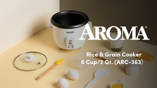 How to cook rice in your Aroma Pot Style rice cooker [upl. by Nolur]