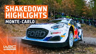 Shakedown Highlights  WRC Rallye MonteCarlo 2024 [upl. by Alegnaoj]