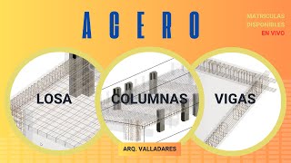 MODELAR DISEÑAR ACERO EN LOSA REVIT [upl. by Heringer]