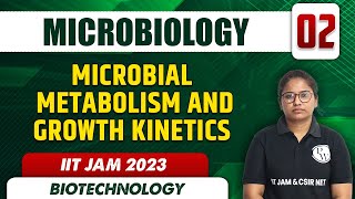 Microbial Metabolism and Growth Kinetics  Microbiology 02  Biotechnology l IIT JAM 2023 [upl. by Kester]