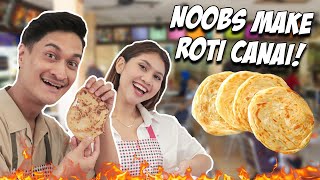 Malaysians Make Roti Canai for the First Time  MALAYSIANS TRY [upl. by Skipton]