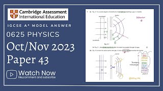 IGCSE Physics Paper 43  OctNov 2023  062543ON23 Q15 SOLVED [upl. by Lily]