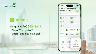 HƯỚNG DẪN TRA CỨU BÁO CÁO GIAO DỊCH TRÊN VCB DIGIBANK [upl. by Jinny]