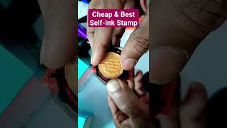 Cheapest Round Self inking Stamps 😀selfinkingstamp florastamp viral shorts [upl. by Nytsirc]