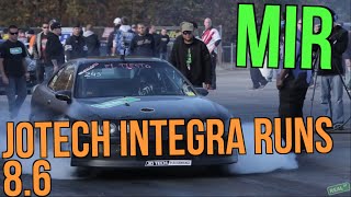 MIR World Cup  JoTech Integra runs 860174 Tuned by Real Street Performance [upl. by Nichol]