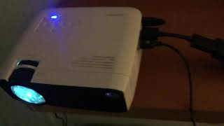 Apeman LC350 mini projector [upl. by Ahtebat652]