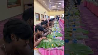 🥰 Banti Bhojanam in richest wedding  Indian Wedding  Vijay Caterers 8688525268 Wedding buffet [upl. by Ja]