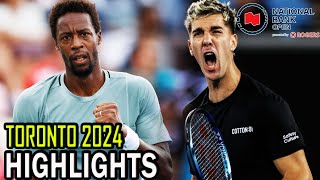 Gael Monfils vs Thanasi Kokkinakis R1 Highlights  Toronto 2024 [upl. by Mastic]