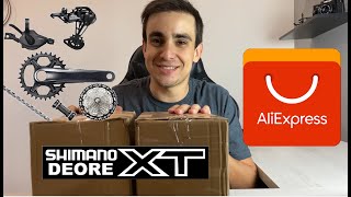 Kit Shimano Deore XT M8100  AliExpress  Unboxing e Primeiras Impressões [upl. by Mail200]