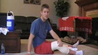 ACL Surgery Recovery Exercise  Range of Motion Leg Extension [upl. by Peale]