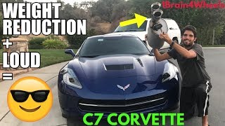 C7 Corvette Muffler Delete Loud AF [upl. by Asilet589]