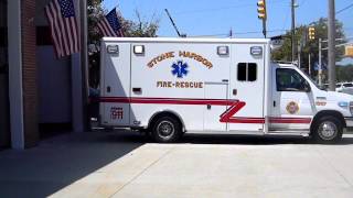 Stone Harbor Ambulance returning to station from a call [upl. by Anrym]