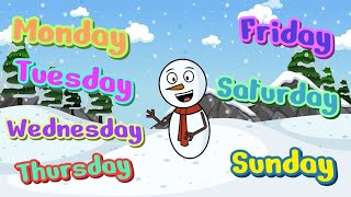 Days of the Week Song  Kids Song  Early Mathematics Skills [upl. by Evelinn]