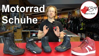 Motorradschuhe Unser Ratgeber zu Sicherheit und Einsatzbereichen [upl. by Ariada]