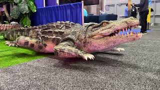 2023 IAAPA Orlando ExhibitionAnimatronic Crocodile [upl. by Nilde225]