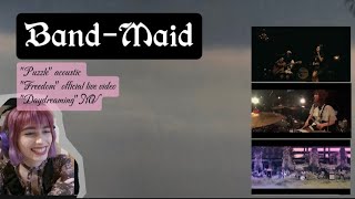 Reacting to BandMaid quotPuzzlequot acoustic quotFreedomquot official live video quotDaydreamingquot MV [upl. by Tnias]